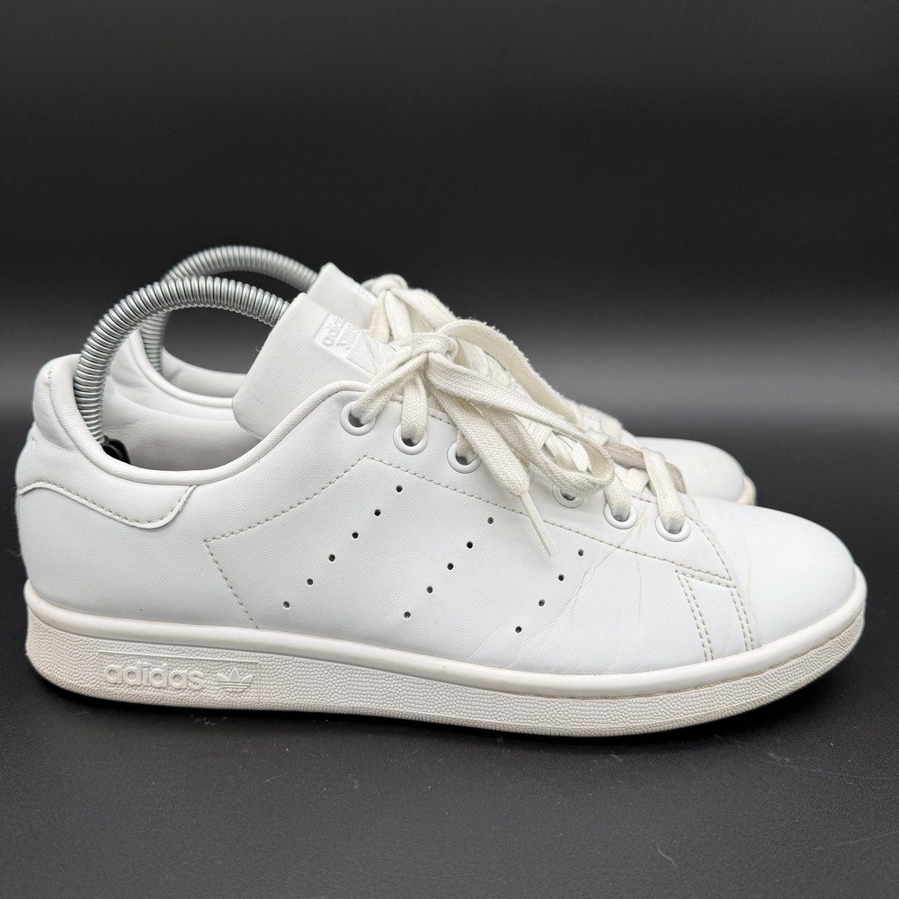 Adidas Stan Smith Triple White Mens Shoes Q47225 Size 8